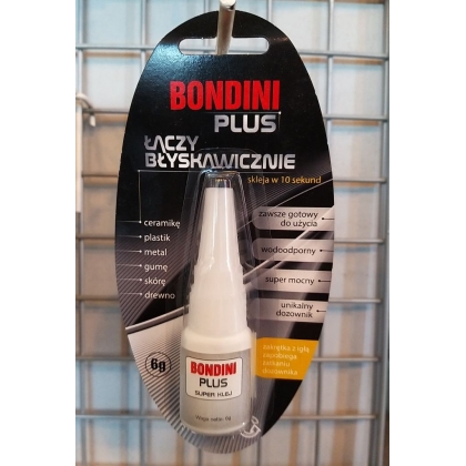 Bondini Plus Super Klej 6g Klej cyjanoakrylowy