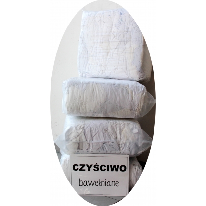 czyściwo bawełniane białe 10 kg