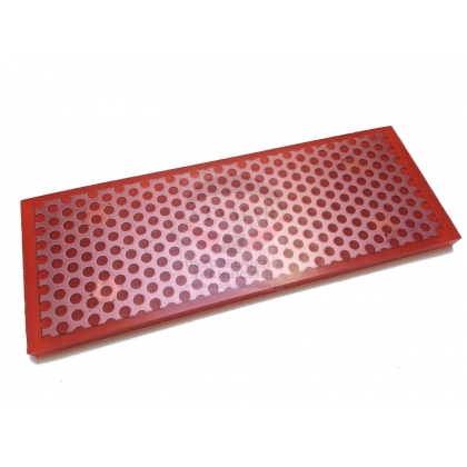 płyta poliuretan PU wzmocniona blachą perforowaną