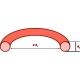 O-ring gumowy 35,2x4,2 MVQ oring silikon do ekspresu ciśnieniowego