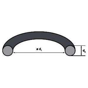 O-ring gumowy 10x1,8 MVQ oring silikon BLACK do ekspresu ciśnieniowego