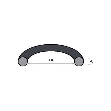 O-ring gumowy 10x1,8 MVQ oring silikon BLACK do ekspresu ciśnieniowego